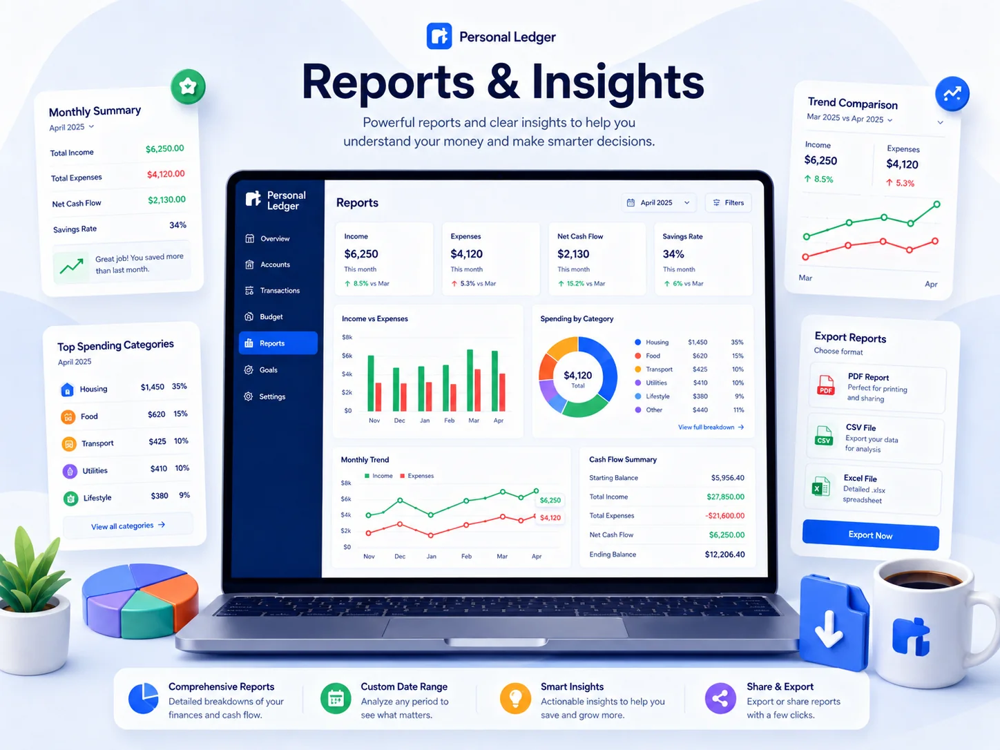 Reports and insights illustration